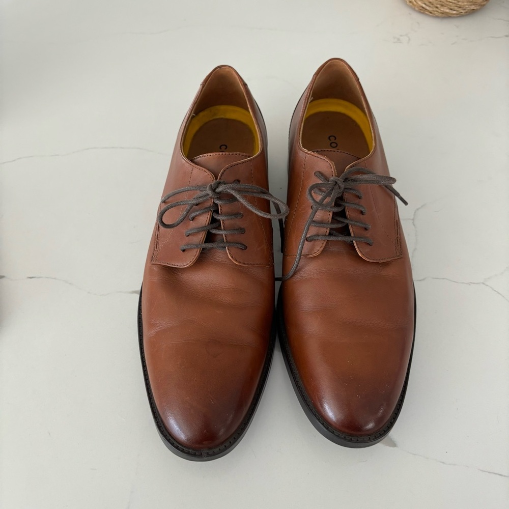 Cole Haan Men's Hawthorne Oxford Brown Dress Shoes